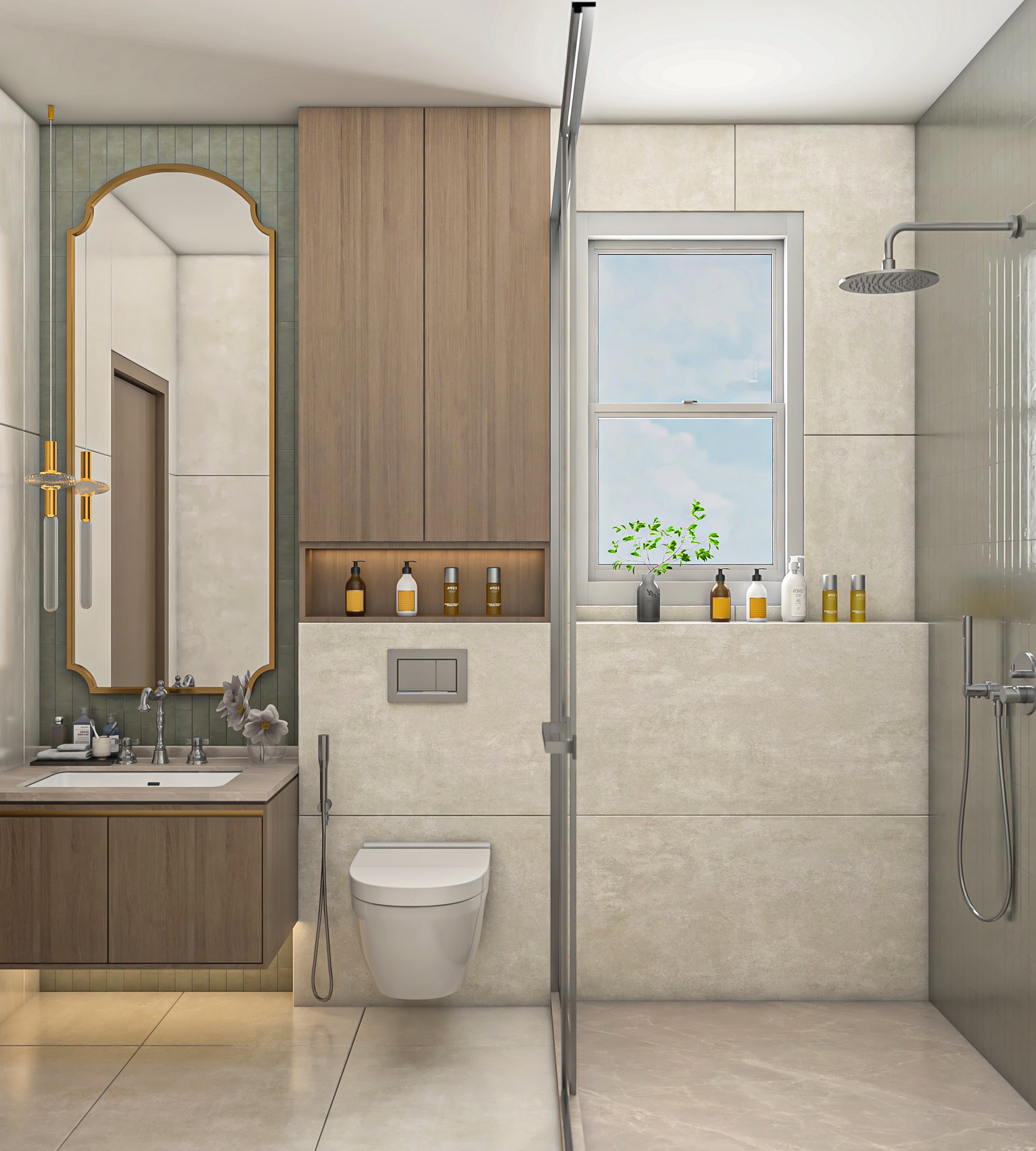 حمام رخام فخم في سوديك – Luxury marble bathroom