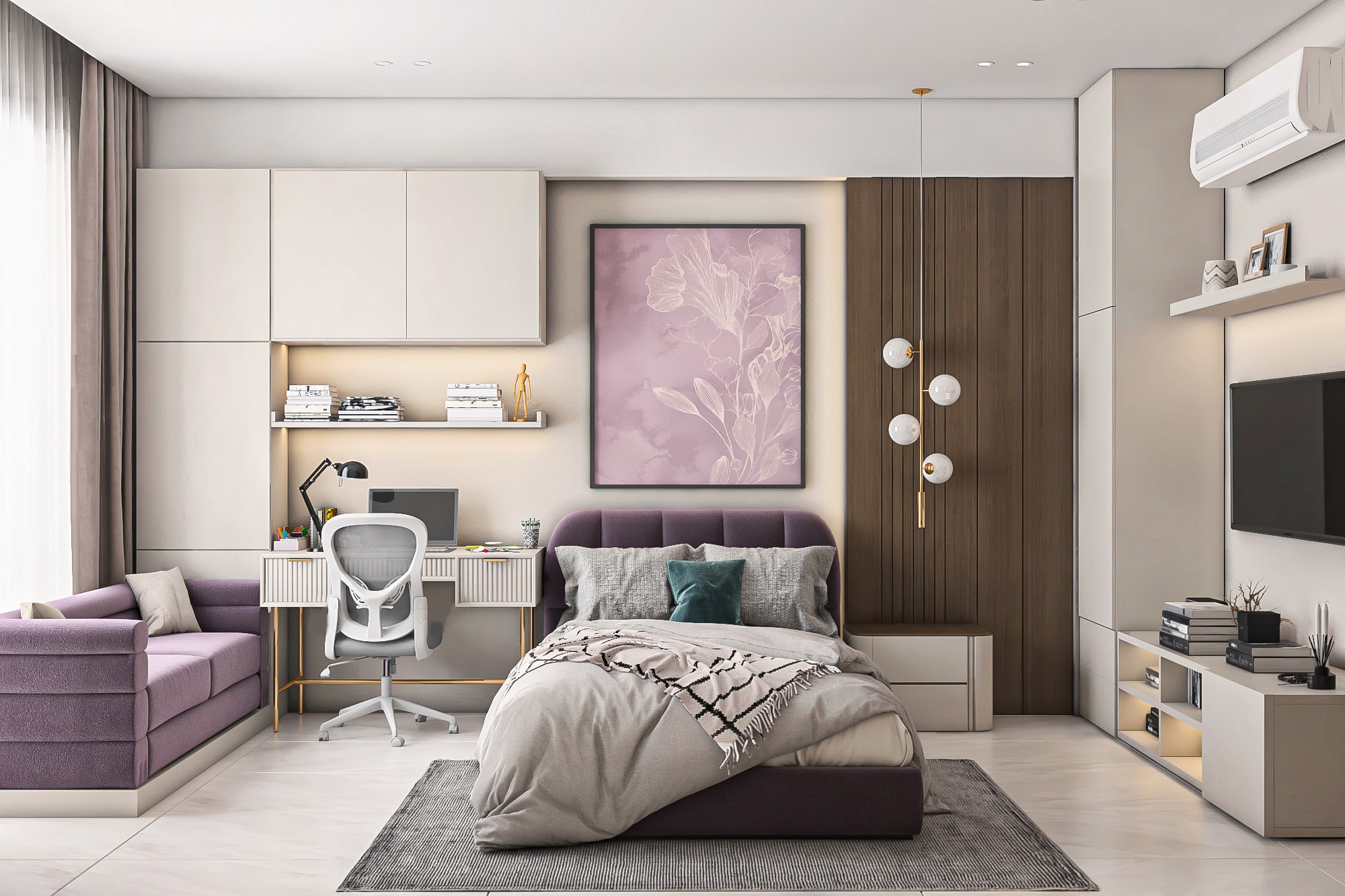 غرفة نوم ماستر فخمة – Luxury master bedroom