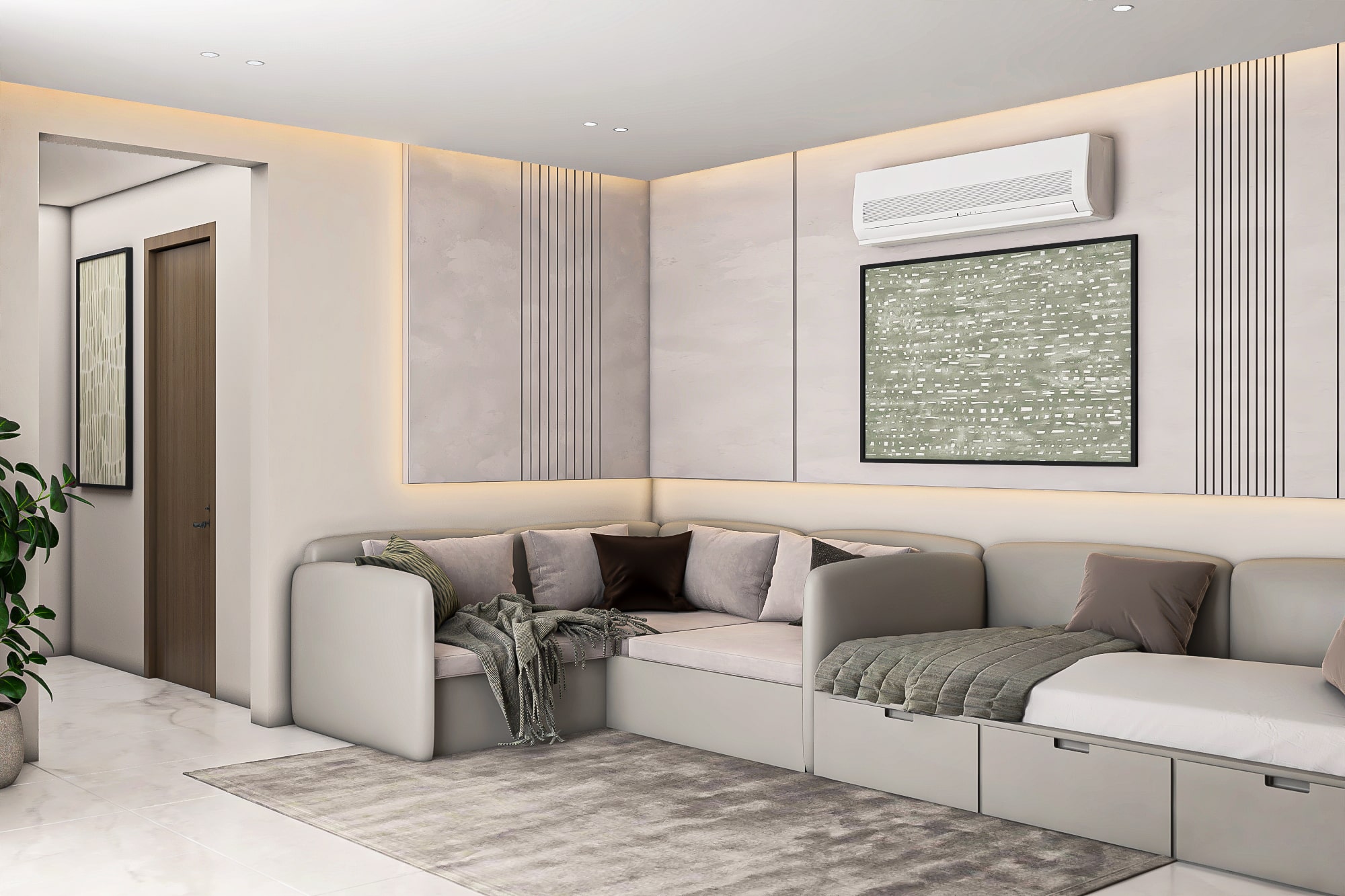 غرفة رووف فخمة – Luxury roof living room