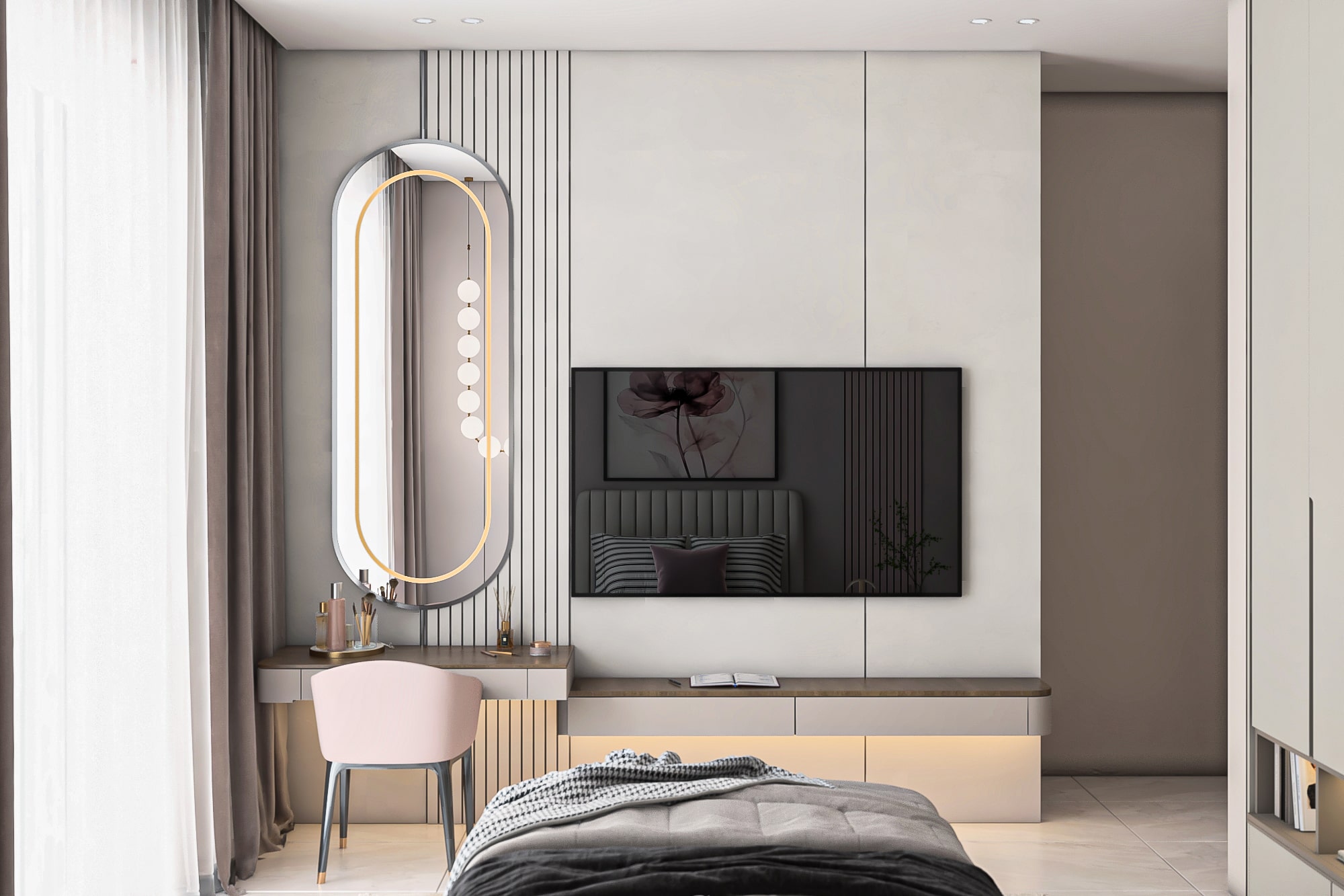 غرفة نوم كونتمبوراري – Contemporary bedroom