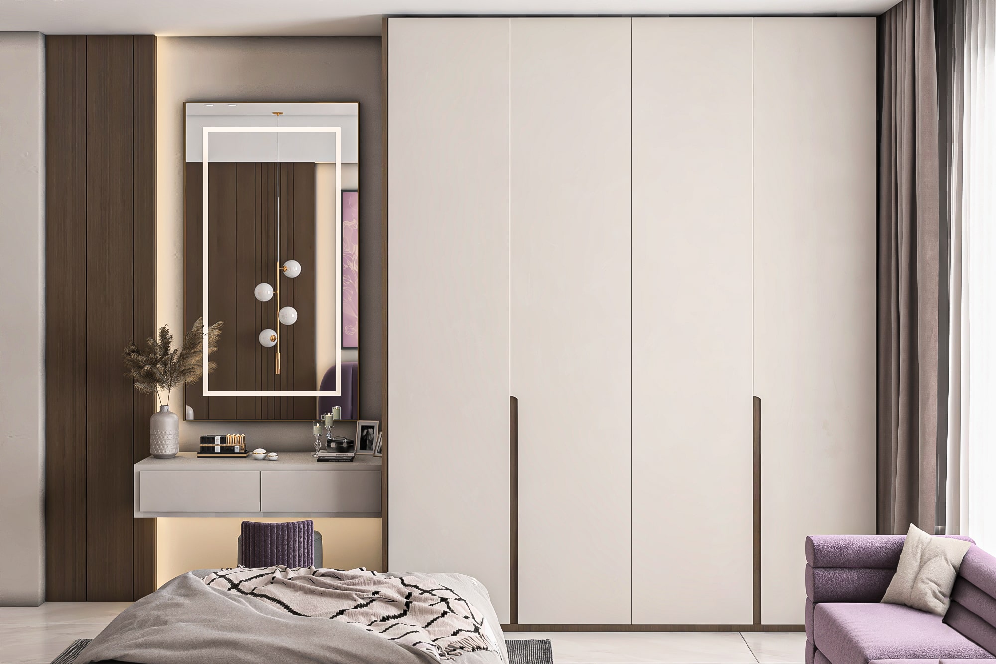 غرفة نوم مودرن – Modern bedroom design