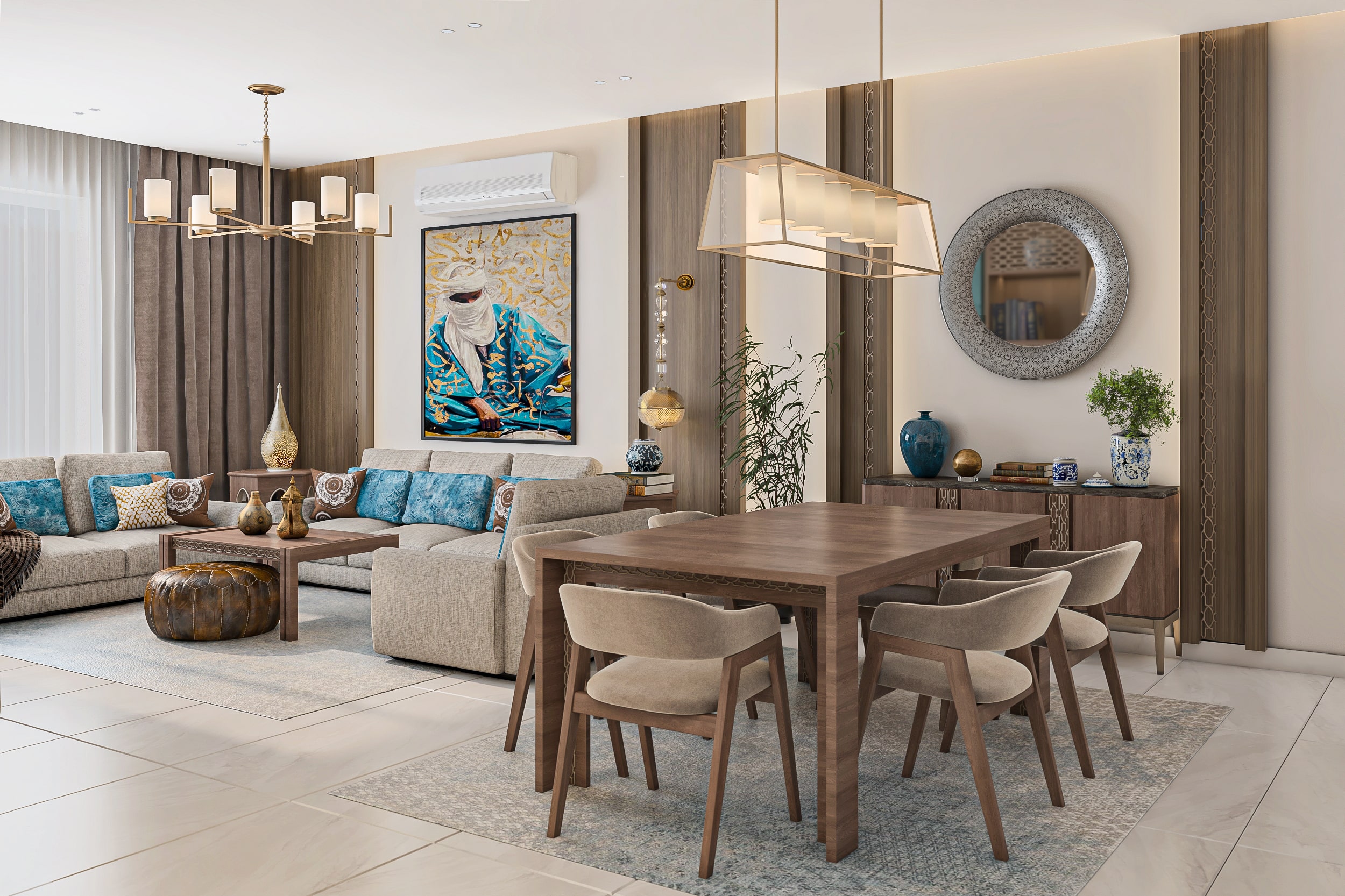 ريسبشن إضاءة وورم – Warm lighting reception interior